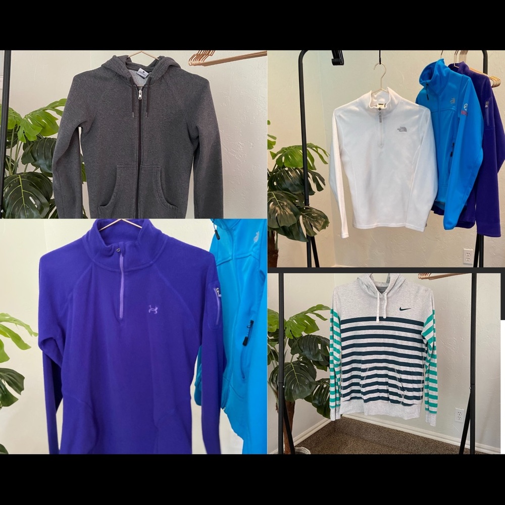 4 Top Bundle Nike UA North Face (Size vary)